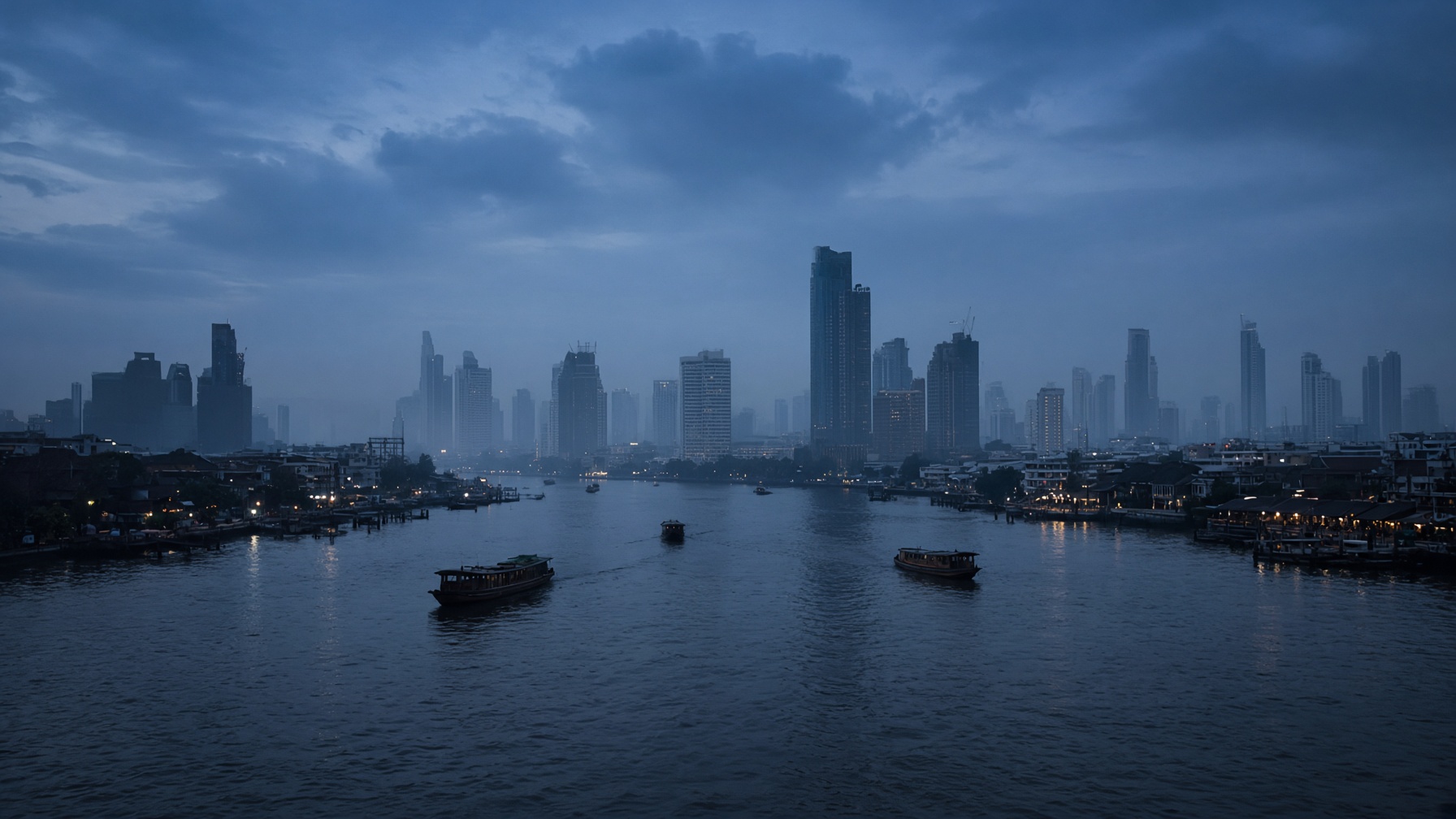 Bangkok river desk